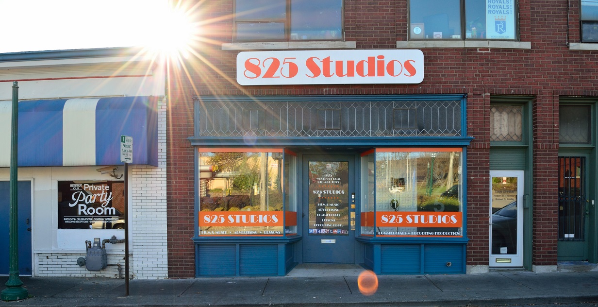 Recording studio interior for 825 Studios